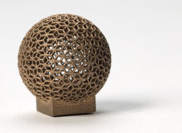 Çin Aluminum DMLS 3D printing for Sphere Shape , Golden electroplating Tedarikçi